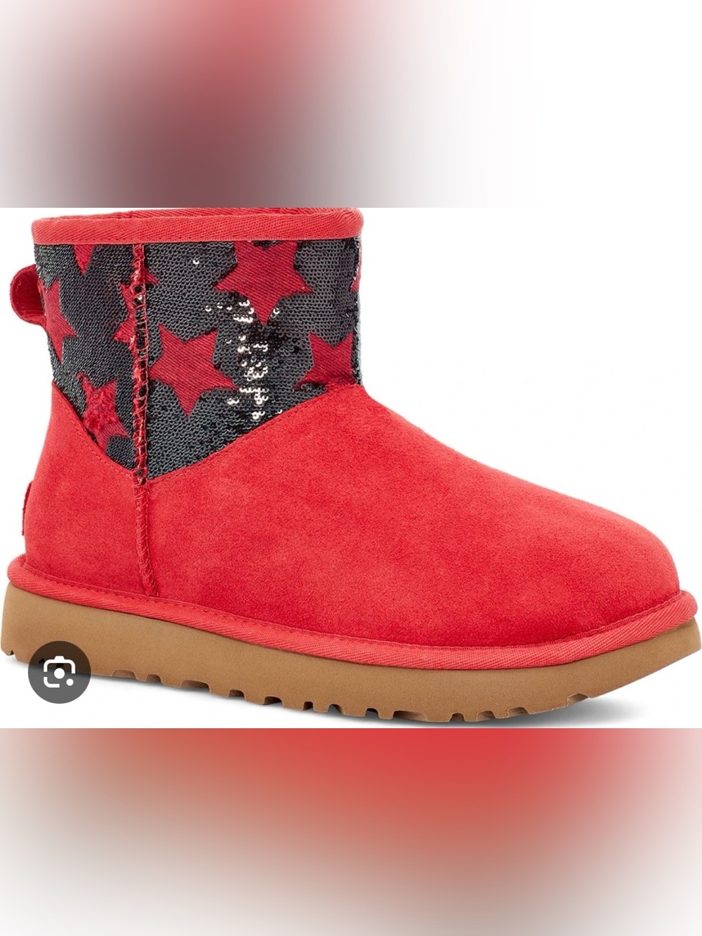 UGG WOMEN'S CLASSIC MINI SEQUIN STARS